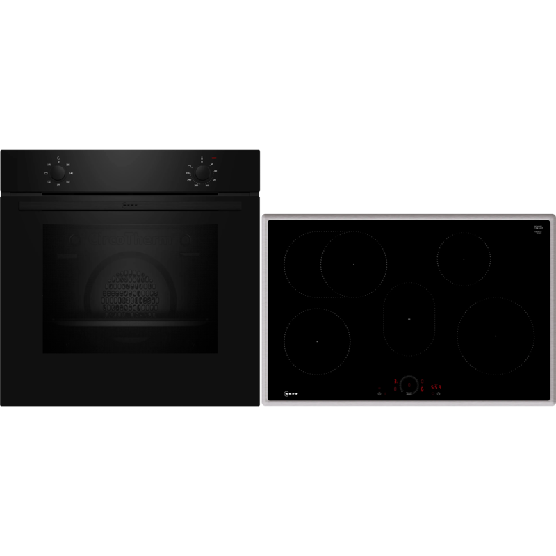 Neff BX18IB Backofen-Set, schwarz/edelstahl