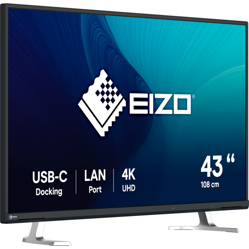 EIZO EV4340X-BK LED-Monitor, schwarz, UltraHD/4K, IPS, Fernbedienung, USB-C
