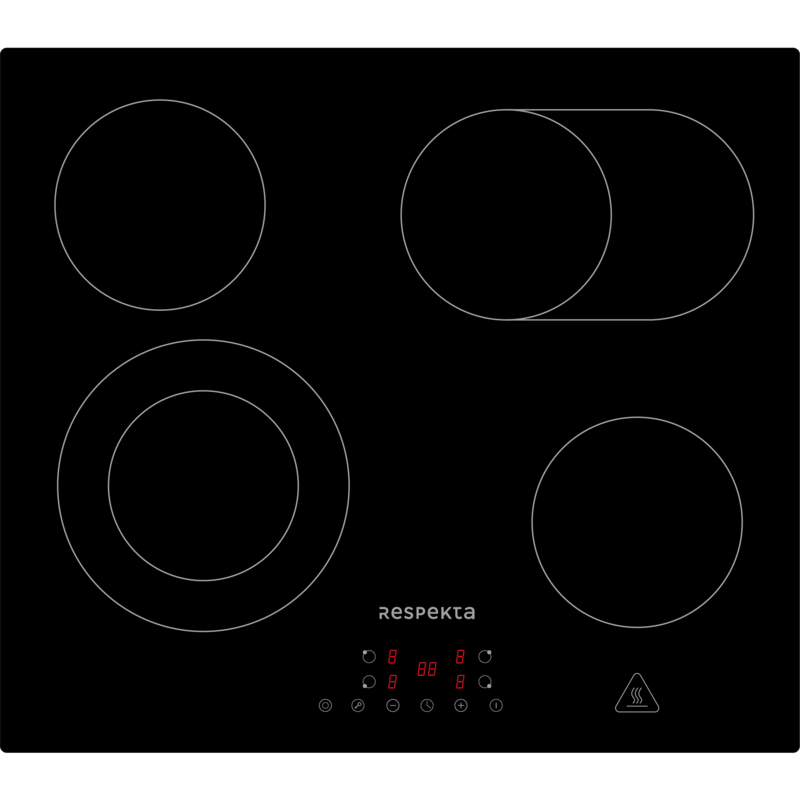 Respekta ASET7005500 Backofen-Set, schwarz