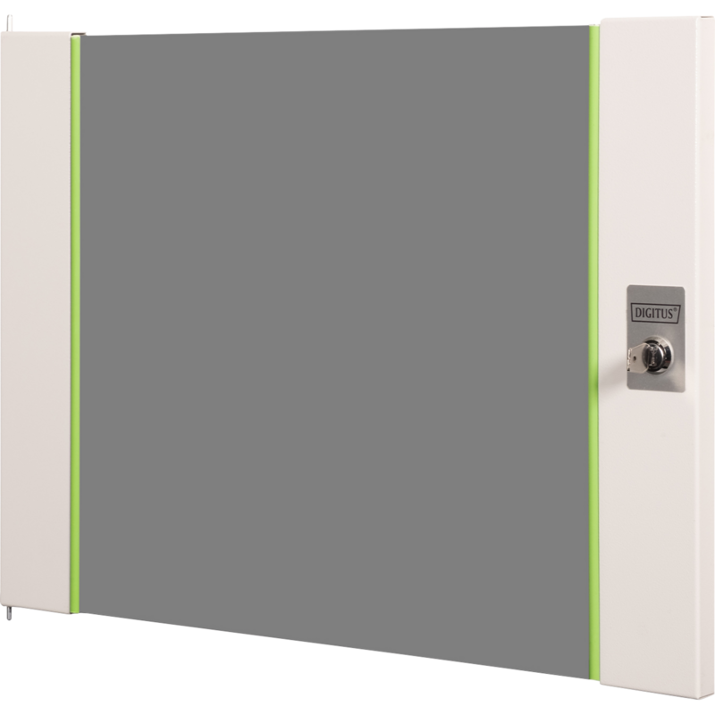 Digitus Glas-Fronttür für 19" 9HE Wandgehäuse Unique Serie Frontpanel, grau, 9