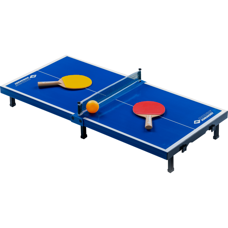 Donic-Schildkröt Tischtennis-Mini-Tisch-Set Fitnessgerät, blau