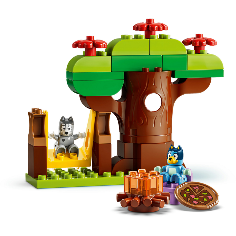 LEGO DUPLO Bluey Pizza-Schwestern mit Muffin und Bluey Konstruktionsspielzeug