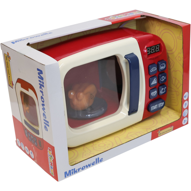 VEDES SpielMaus Küche Mikrowelle mit Licht und Sound