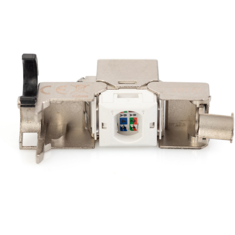 Digitus CAT 6A Keystone Modul, geschirmt mit Kabelmanager 24 Stk Keystone-Modul