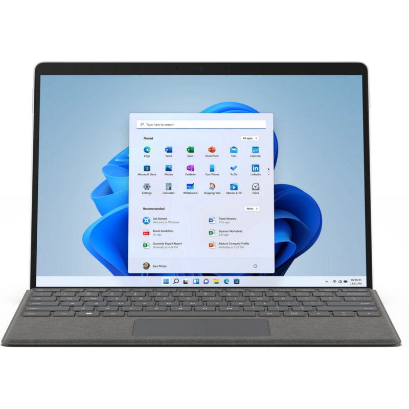 Microsoft Surface Pro 8 Generalüberholt Tablet-PC, silber, Windows 11 Pro, Generalüberholt