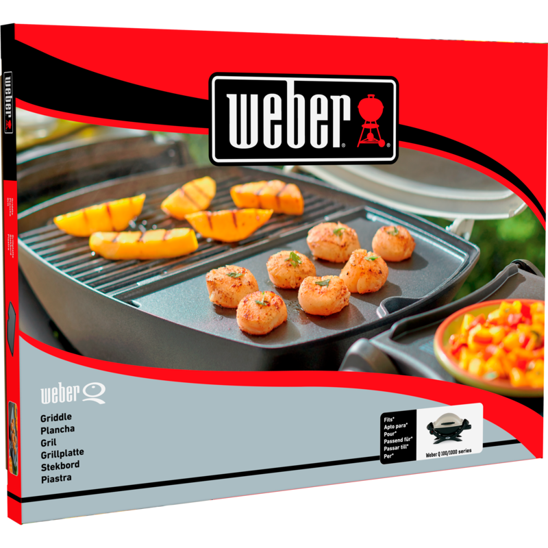 Weber Grillplatte 6558 für Q 100/ Q 1000, anthrazit, Gebraucht