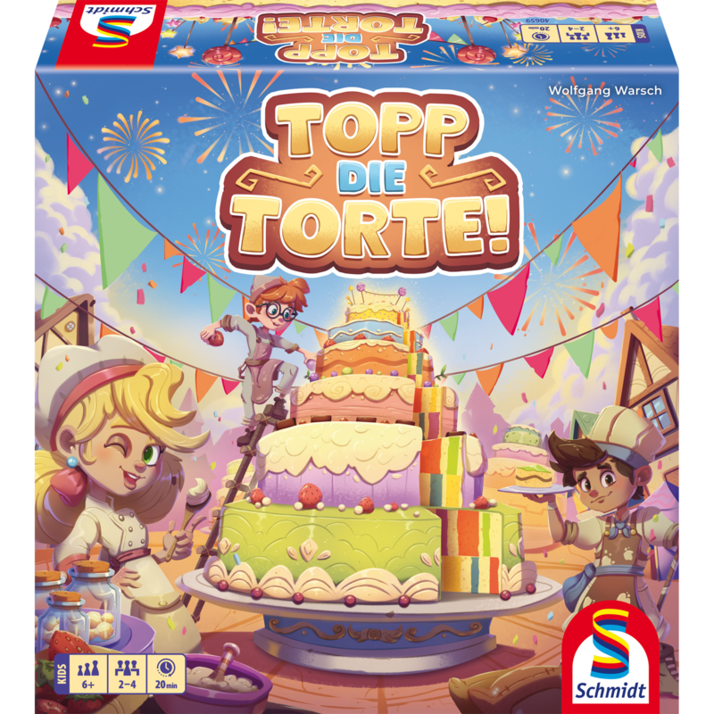 Schmidt Spiele Topp die Torte! Brettspiel, Kinderspiel des Jahres 2025