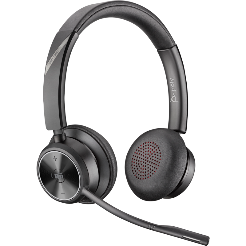 HP Poly Savi 7320 Office DECT Headset, schwarz, Stereo, USB-A, USB-C, Microsoft