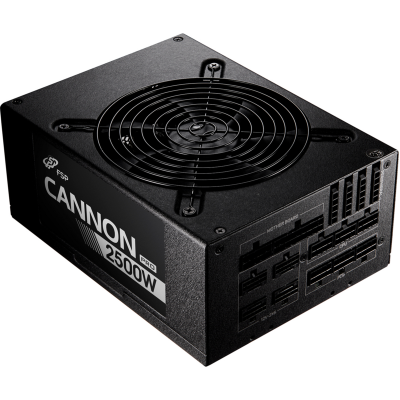 FSP CANNON PRO 2500 PC-Netzteil, schwarz, 4x 12-Pin, 3x PCIe, Kabelmanagement