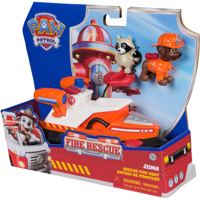 Spin Master Paw Patrol Fire Rescue - Zumas Rettungsboot Spielfahrzeug, mit Zuma