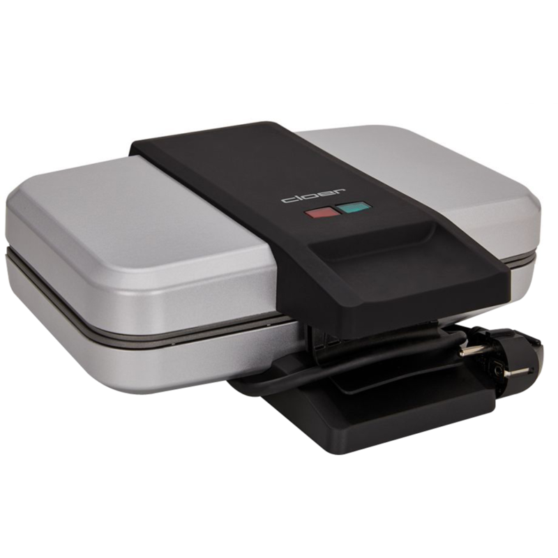 Cloer XXL-Sandwichmaker 6259, silber/schwarz