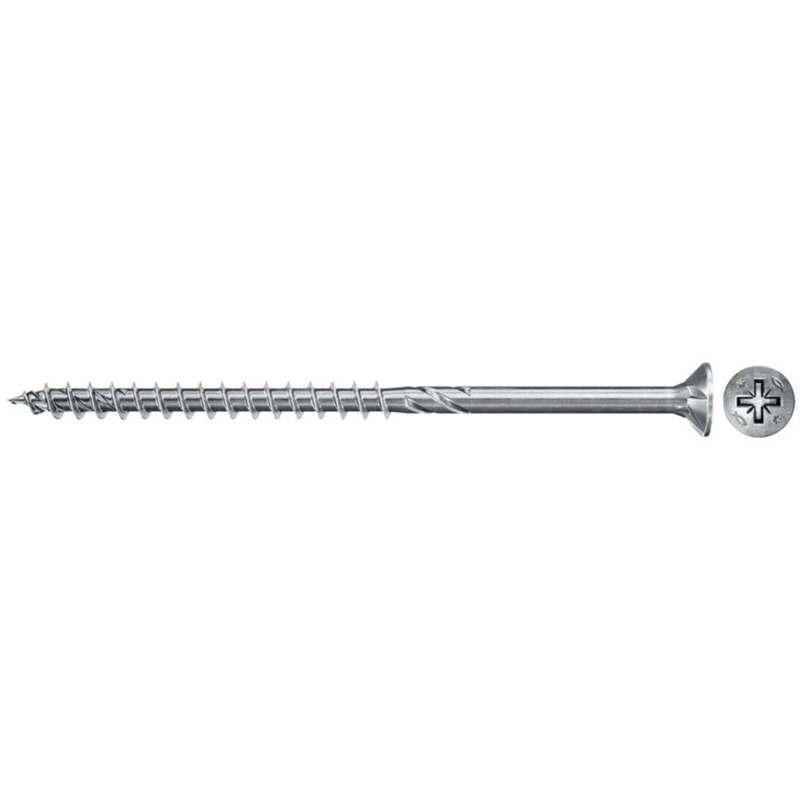 fischer Spanplattenschraube PowerFast II 4,0x35 Senkkopf PZ Schraube, 100 Stück