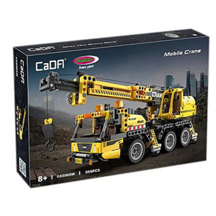 Jamara Mobilkran Bausteine Baukasten, gelb
