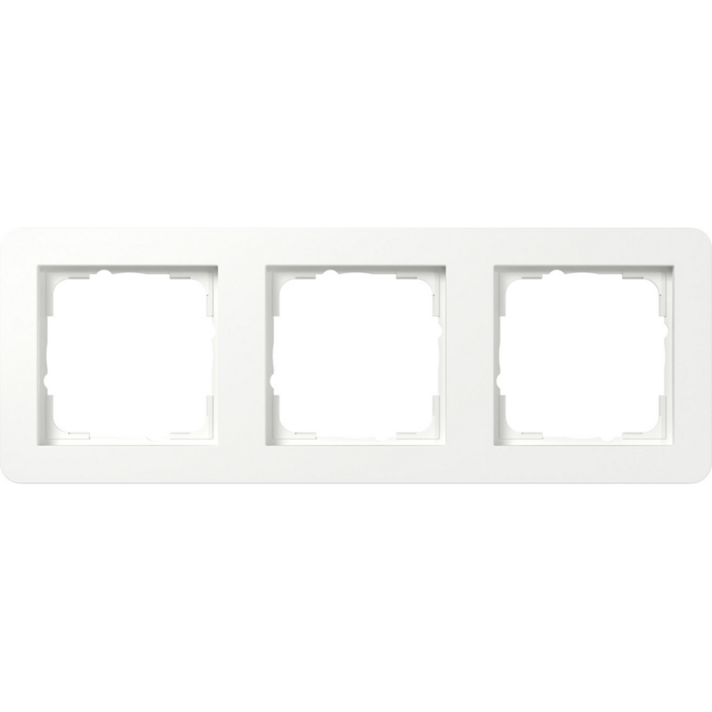 Gira Abdeckrahmen dreifach, E1 System 55, seidenmatt, bruchsicher, Kunststoff