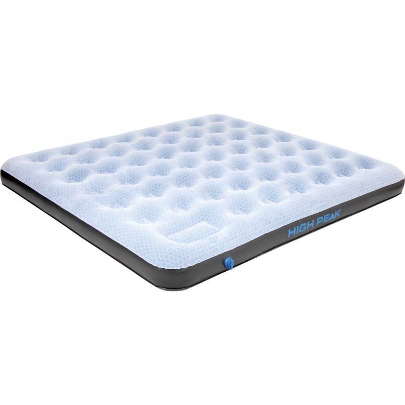 High Peak Air bed King Comfort Plus Luftbett, hellblau/braun