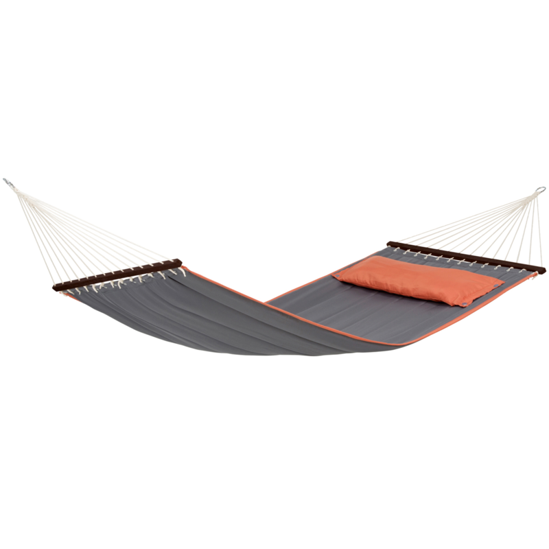 Amazonas American Dream Hängematte, grau, Mit Spreizstäben