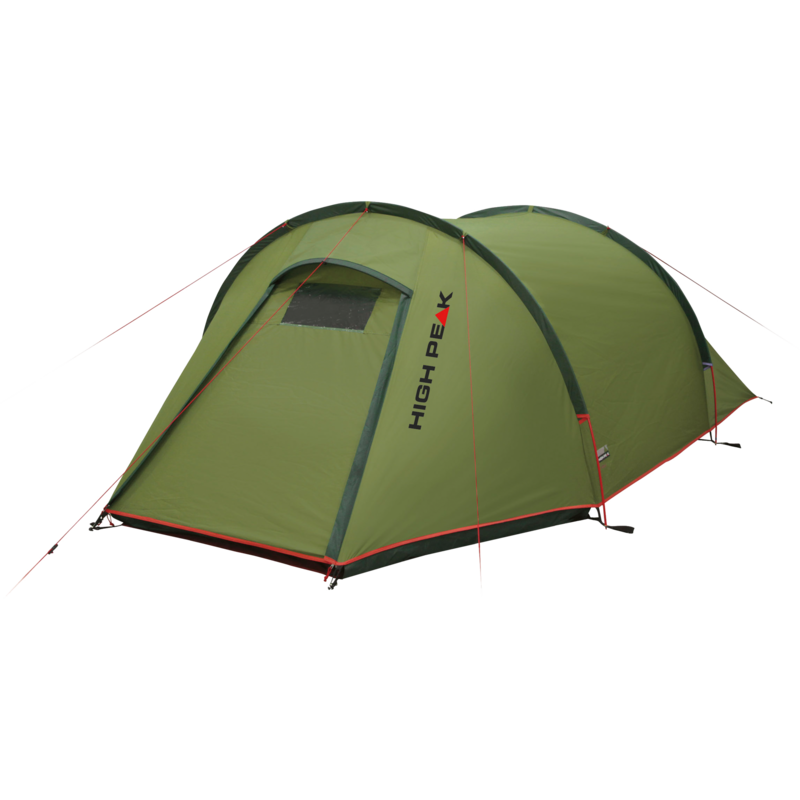 High Peak Tunnelzelt Kite 2 Zelt, grün/rot
