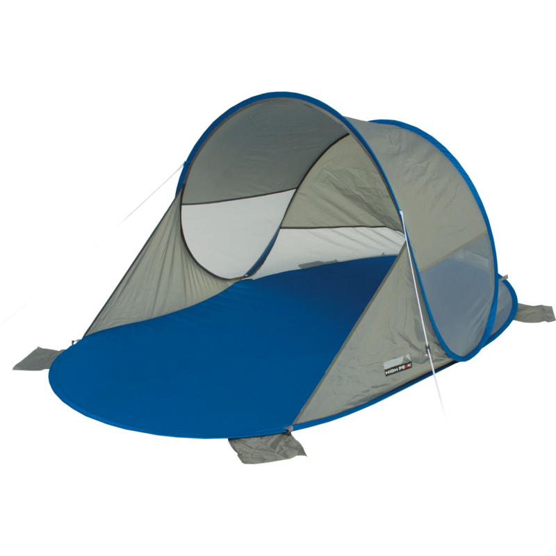 High Peak Pop-Up Strandmuschel Calvia Zelt, blau/grau