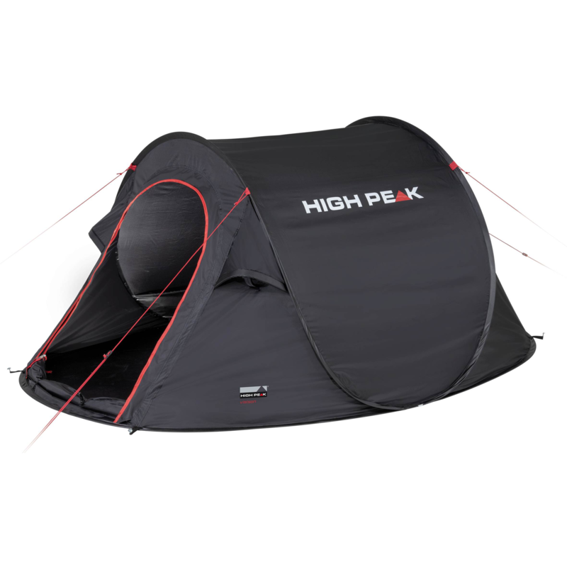 High Peak Wurfzelt Vision 2 Zelt, schwarz, freistehend