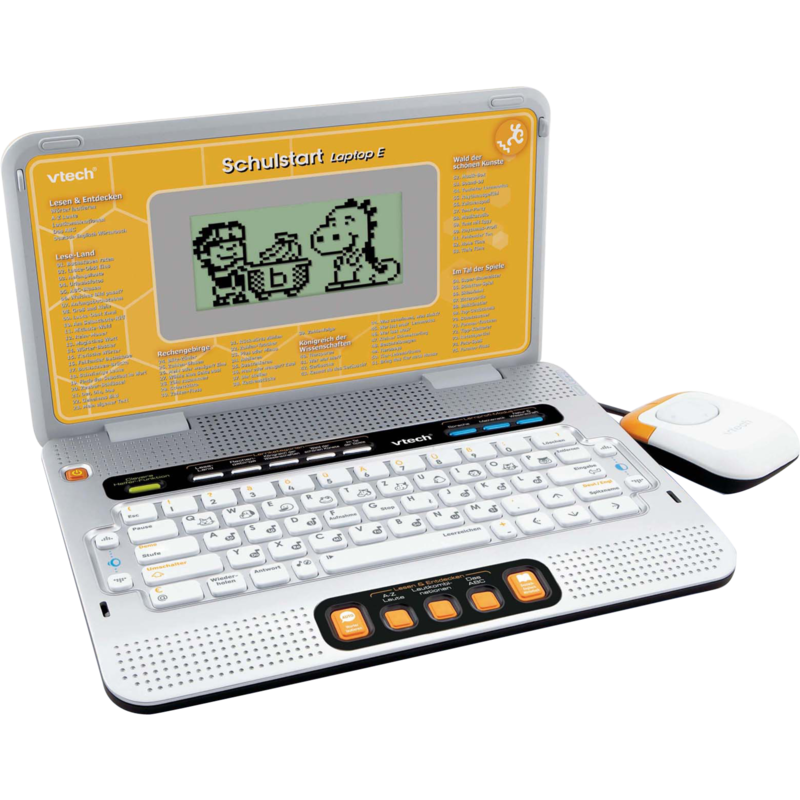 VTech Schulstart Laptop E Lerncomputer, gelb/grau