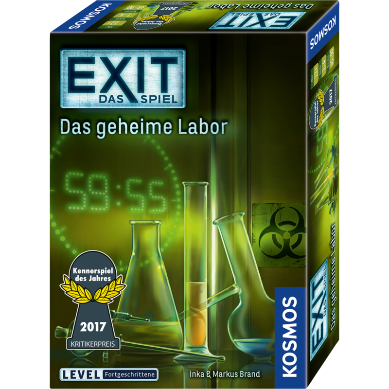 Kosmos EXIT - Das Spiel - Das geheime Labor Partyspiel, Kennerspiel des Jahres