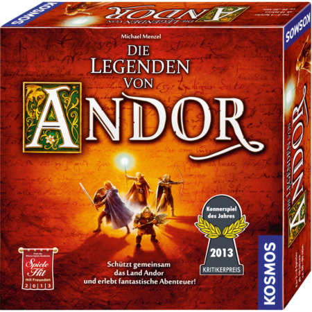 Kosmos Die Legenden von Andor Brettspiel, Kennerspiel des Jahres 2013