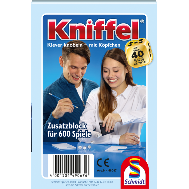 Schmidt Spiele Kniffelblock Würfelspiel