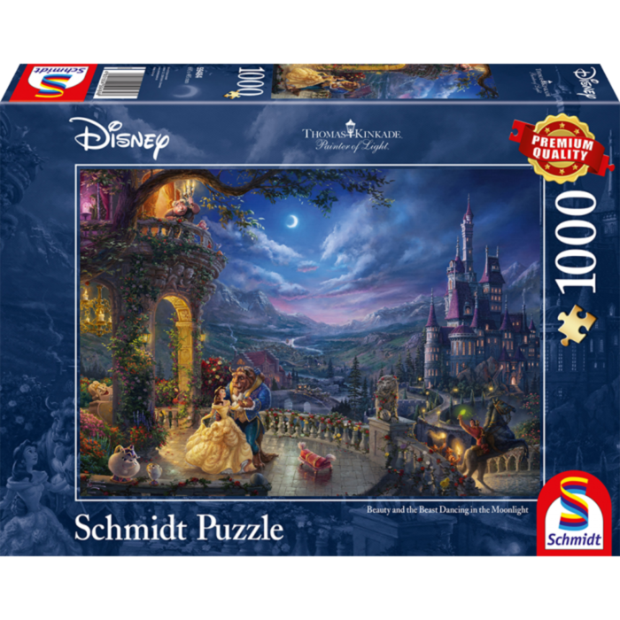 Schmidt Spiele Puzzle Thomas Kinkade: Disney Die Schöne und das Biest