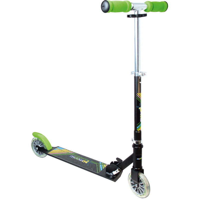 Muuwmi Aluminium Scooter Neon 125 mm, mit Leuchtrollen
