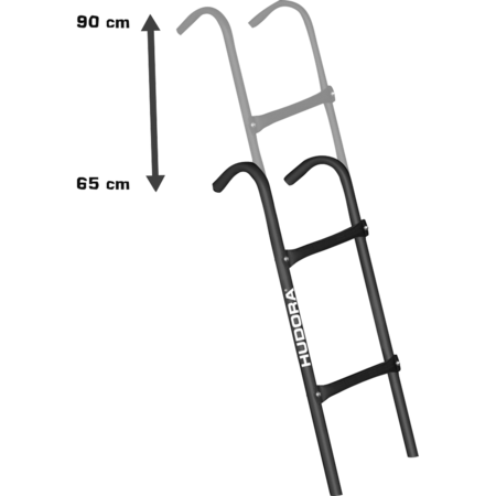 HUDORA Leiter für Trampoline, schwarz (matt)