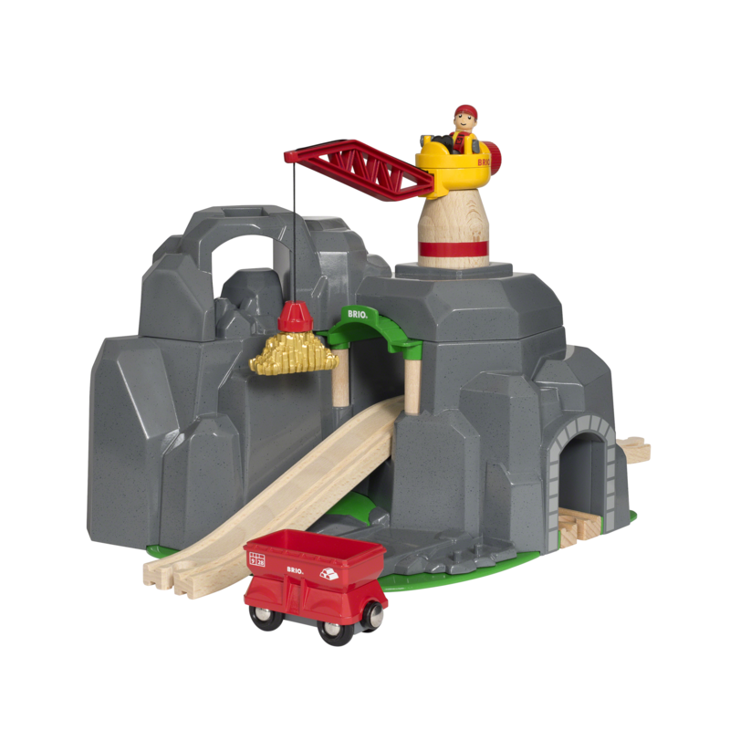 BRIO World World Große Goldmine mit Sound-Tunnel Spielgebäude