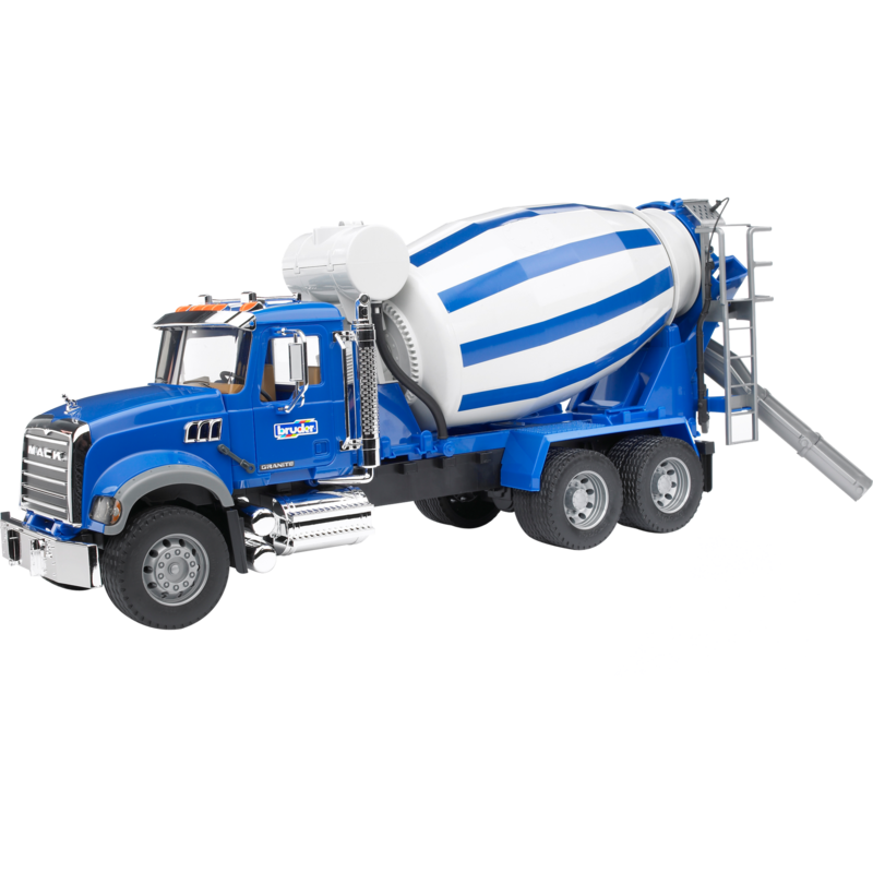 bruder MACK Granite Betonmisch-LKW Modellfahrzeug, blau/weiß