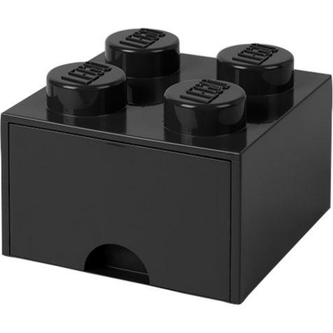 Room Copenhagen LEGO Brick Drawer 4 schwarz Aufbewahrungsbox
