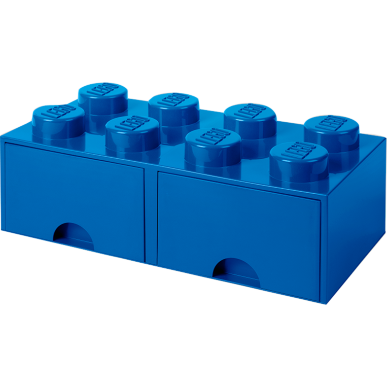 Room Copenhagen LEGO Brick Drawer 8 blau Aufbewahrungsbox