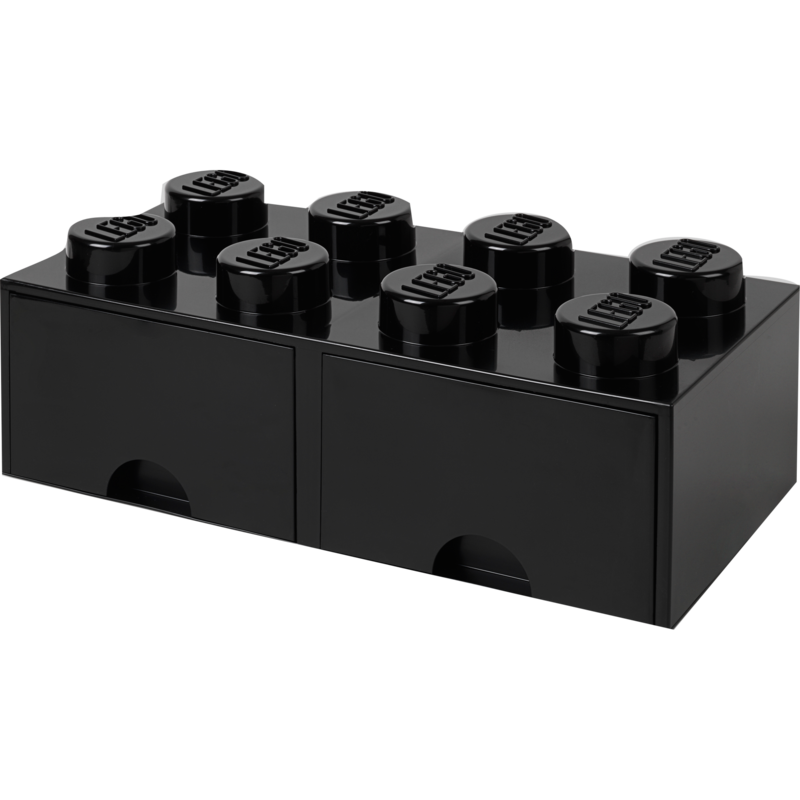 Room Copenhagen LEGO Brick Drawer 8 schwarz Aufbewahrungsbox