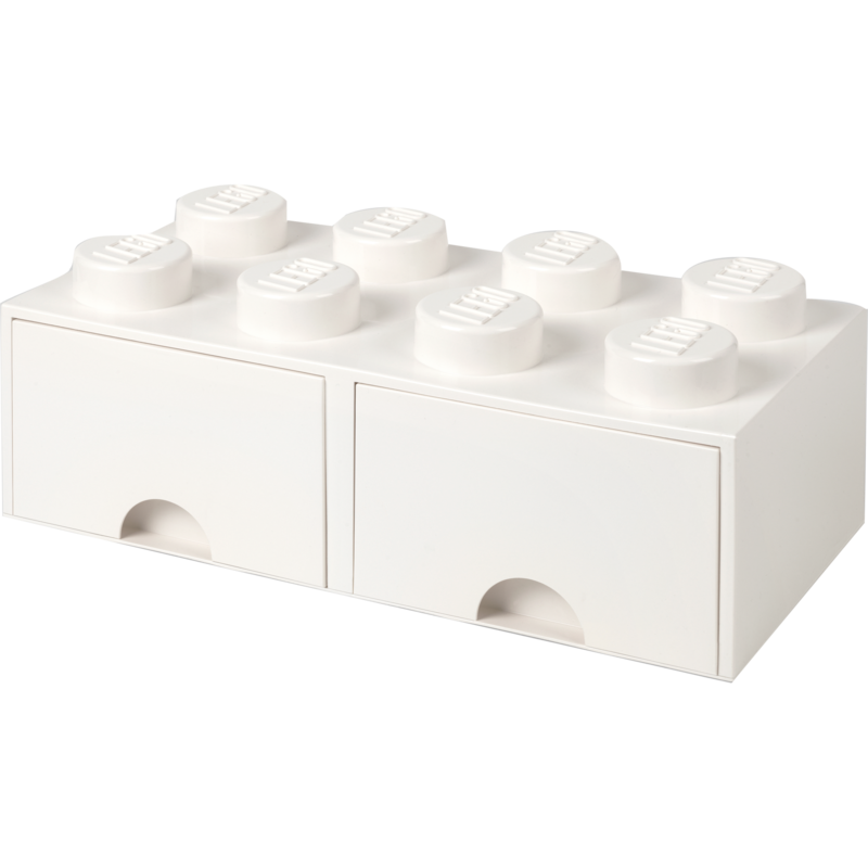 Room Copenhagen LEGO Brick Drawer 8 weiß Aufbewahrungsbox