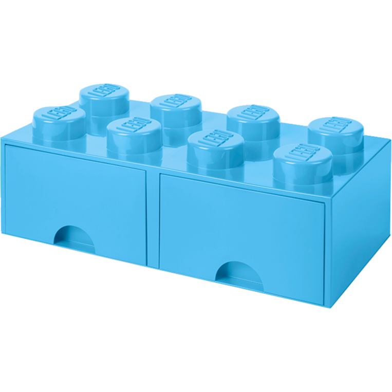 Room Copenhagen LEGO Brick Drawer 8 hellblau Aufbewahrungsbox