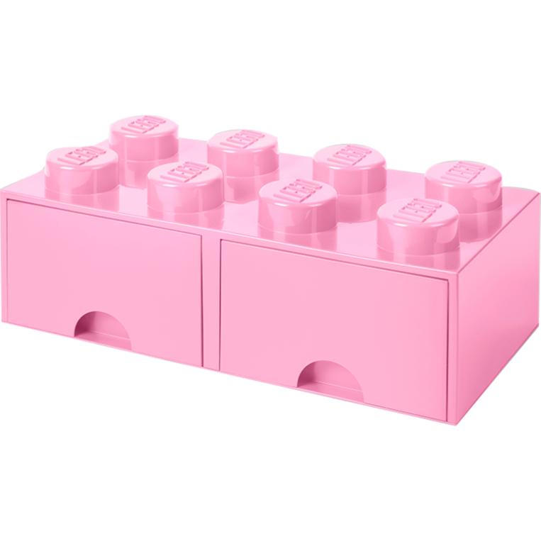 Room Copenhagen LEGO Brick Drawer 8 rosa Aufbewahrungsbox