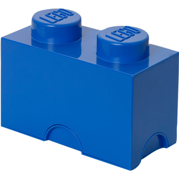 Room Copenhagen LEGO Storage Brick 2 blau Aufbewahrungsbox