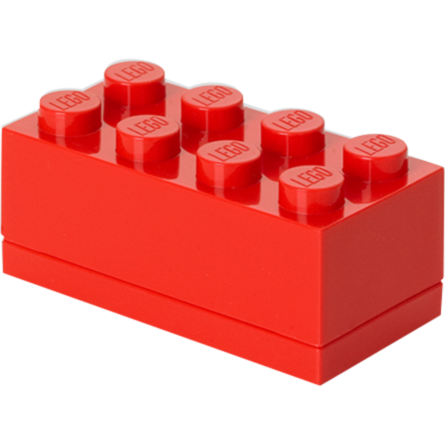 Room Copenhagen LEGO Mini Box 8 Lunch-Box, rot
