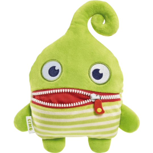 Schmidt Spiele Sorgenfresser Limo Kuscheltier, hellgrün/creme, 22 cm
