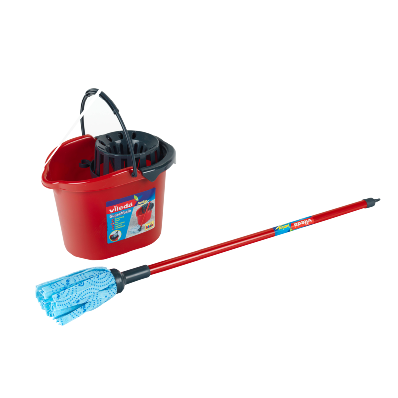 Theo Klein Vileda Eimer mit Aufsatz und Wischmop Kinderhaushaltsgerät