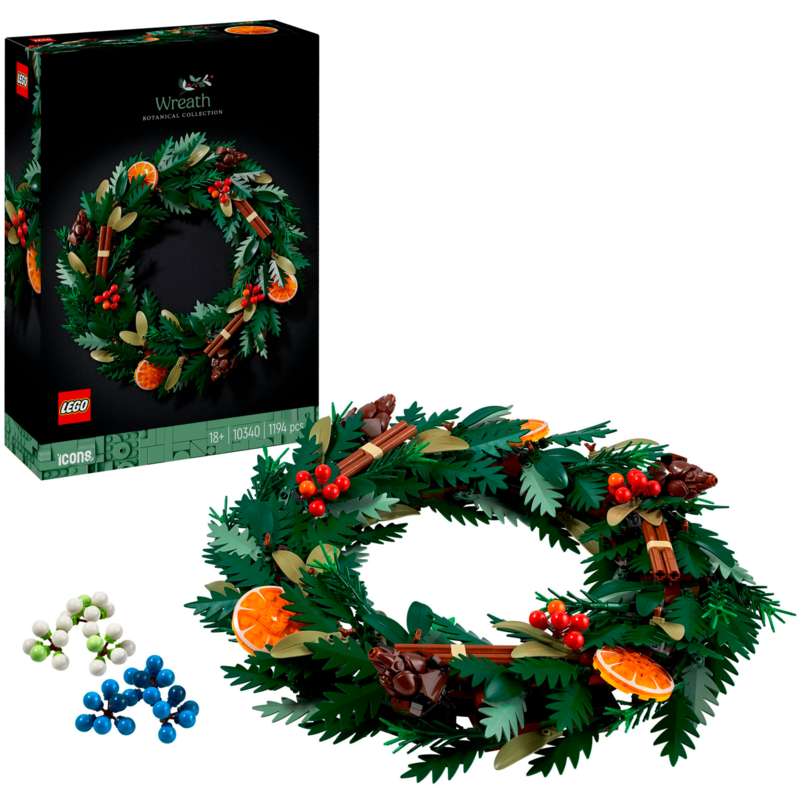 LEGO Icons Weihnachtskranz Konstruktionsspielzeug