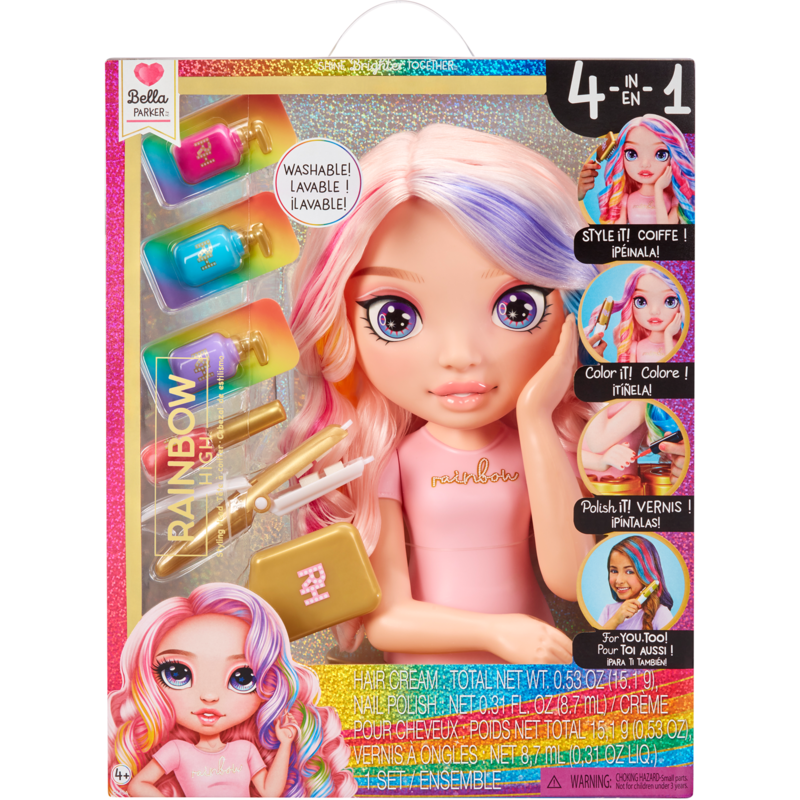 MGA Entertainment Rainbow HIgh Styling Head Playset Schmink- und Frisierkopf