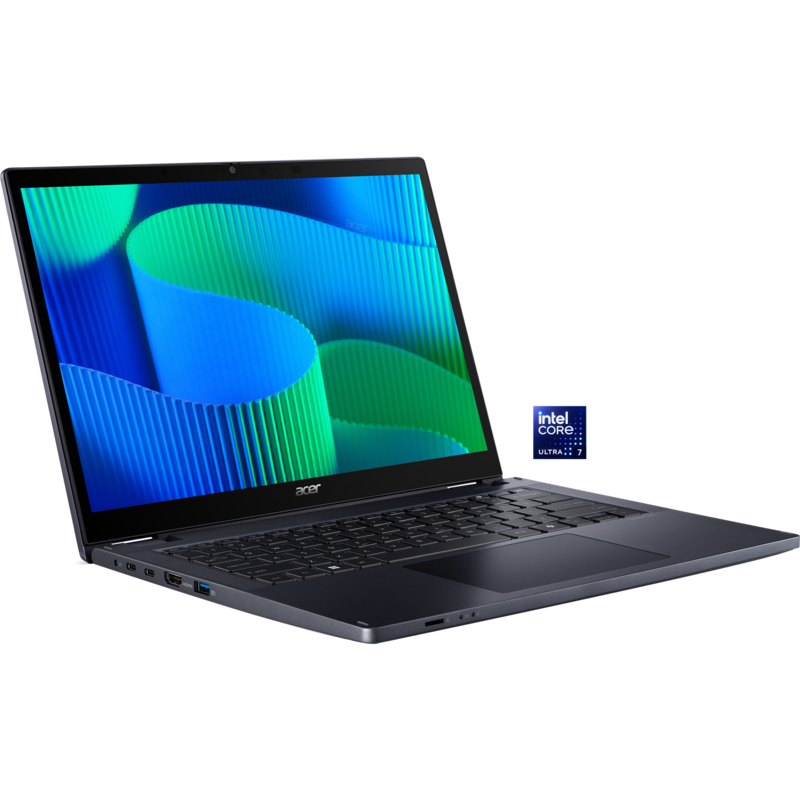 Acer TravelMate P4 Spin (TMP414RN-54-TCO-75KB) Notebook, 14", Touch, Full HD, Intel Core Ultra 7 155U, Microsoft Windows, SSD, 32GB RAM