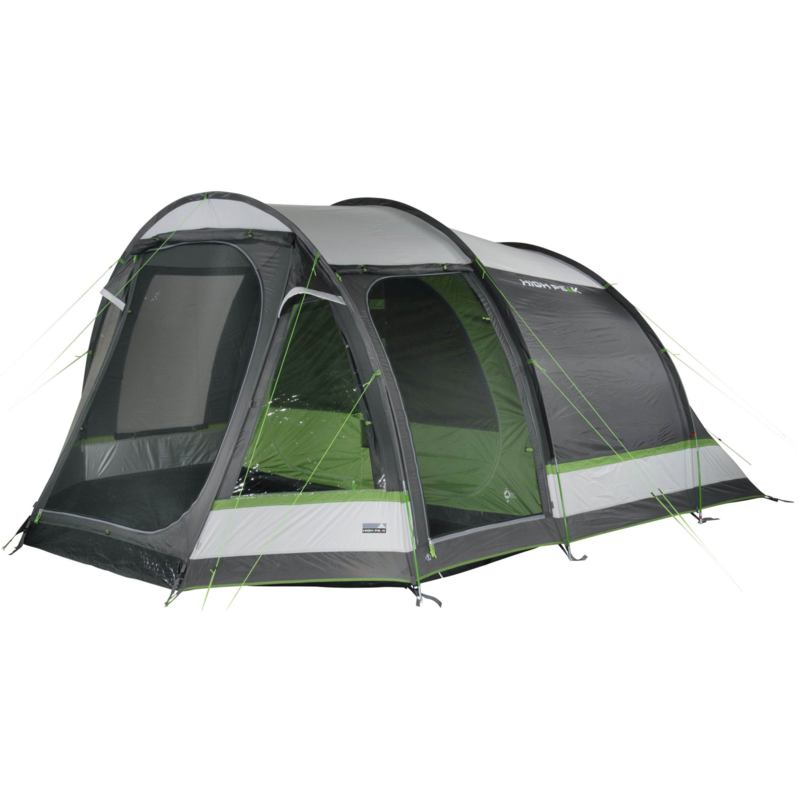 High Peak Familien-Tunnelzelt Meran 5.0 Zelt, grau/grün