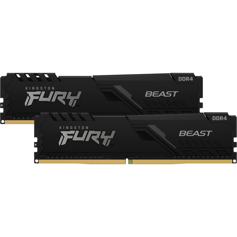 Kingston FURY DIMM 64 GB DDR4-3200 (2x 32 GB) Dual-Kit Arbeitsspeicher, schwarz