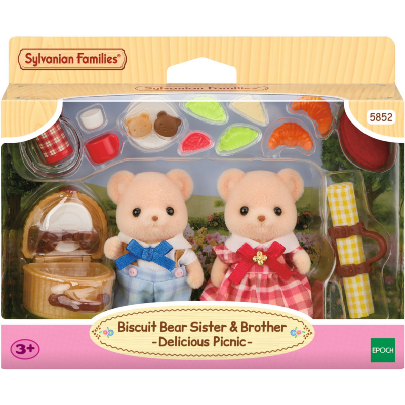EPOCH Traumwiesen Biscuit Bären Geschwister Picknickset Spiel