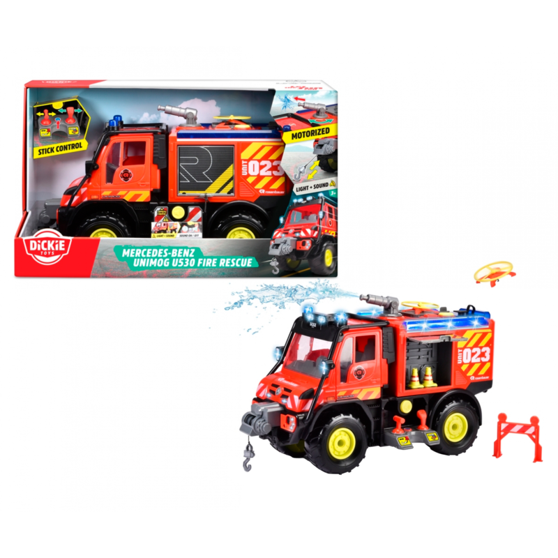 Dickie Unimog U530 Fire Rescue Spielfahrzeug