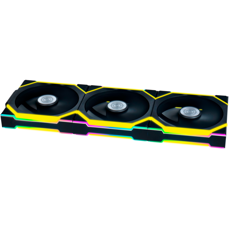 Lian Li UNI FAN SL120 Wireless Gehäuselüfter, schwarz, 3er-Pack inkl. Controller